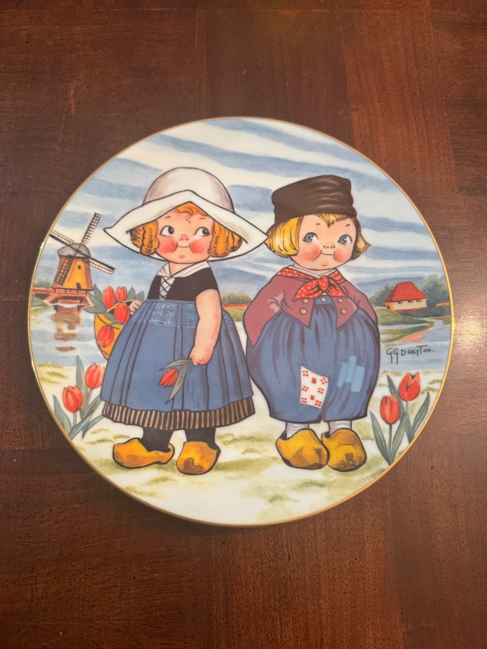 Dolly Dingle Collector Plate Dutch Holland World Traveler Plate First Edition